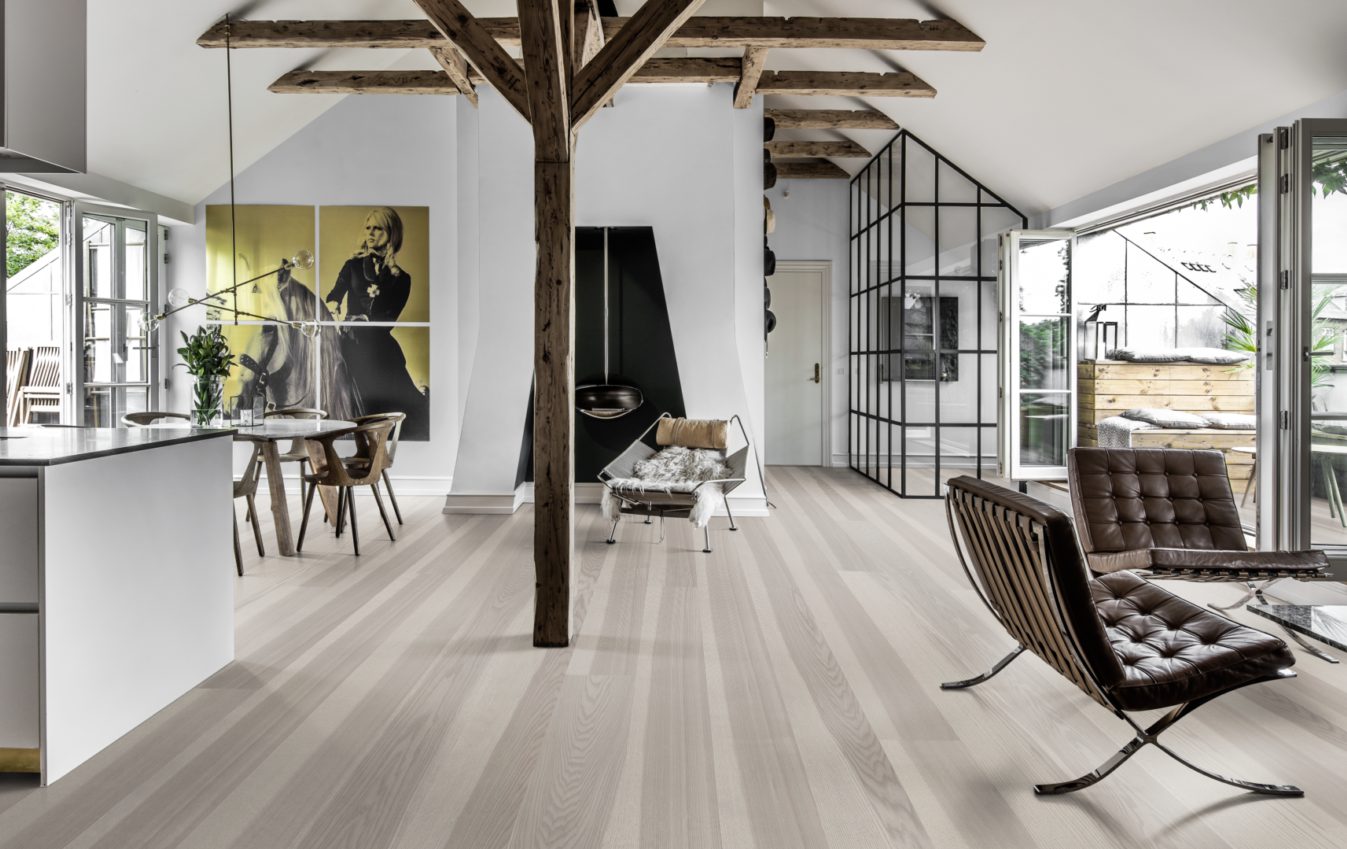 Паркетная доска Kahrs Люкс Ясень Стрим Stream 151N8AAKH4KW240 Lively 2420×187×15